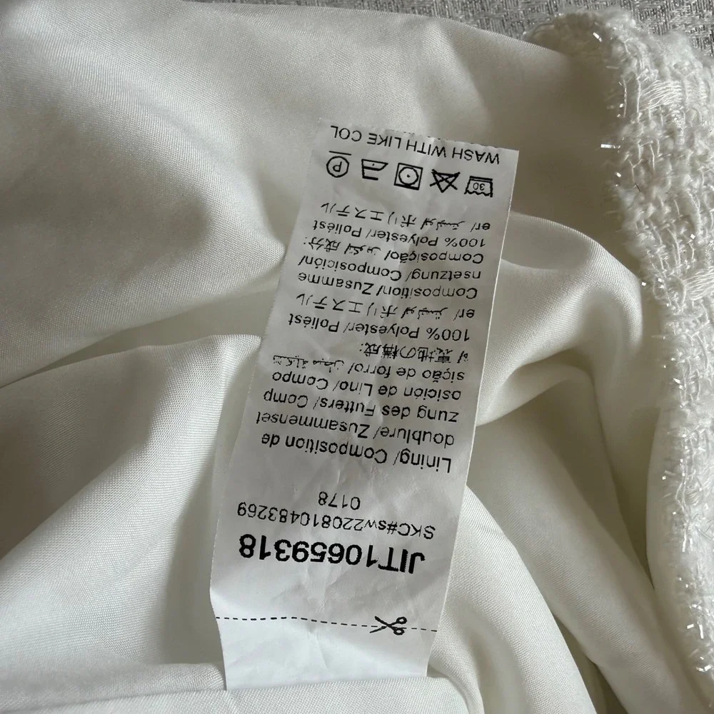 SHEIN white textured